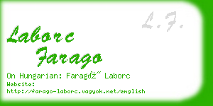 laborc farago business card